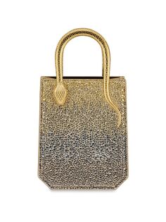 Мини-сумка для хрустальной пыли BVLGARI, золотой