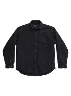 Утепленная рубашка большого размера Balenciaga, черный
