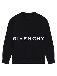 Толстовка Slim Fit из вышивки Felpa Givenchy, черный