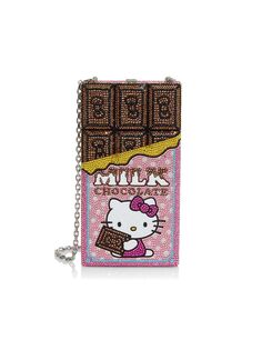 Клатч Hello Kitty для моноблока Judith Leiber Couture, серебряный