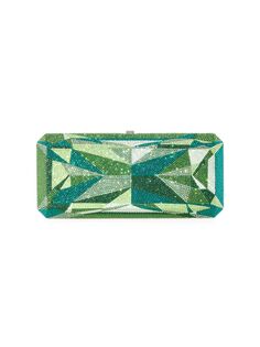 Изумрудный клатч, украшенный кристаллами Judith Leiber Couture