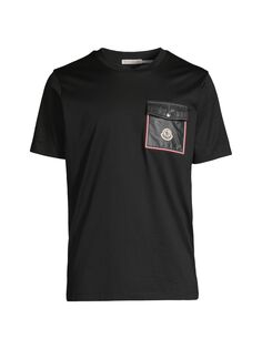 Архив Хлопковая футболка Moncler, черный