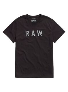Хлопковая футболка с логотипом G-Star RAW, черный