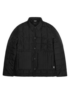 Куртка-рубашка с подкладкой Rains, черный