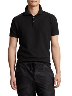 Рубашка поло из хлопка RLX NFW RLX Ralph Lauren, черный
