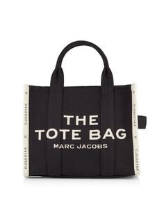 Жаккардовая сумка-тоут среднего размера Marc Jacobs, черный