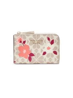 Сумка для ключей из парусины с покрытием Spade Flower kate spade new york, разноцветный