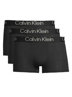 Набор из 3 трусов-боксеров с логотипом Calvin Klein, черный