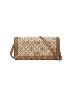 Жаккардовый кошелек через плечо T с монограммой Tory Burch