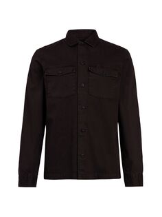 Куртка-рубашка корректировщика AllSaints, черный