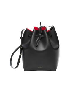 Кожаная сумка-мешок Mansur Gavriel, черный