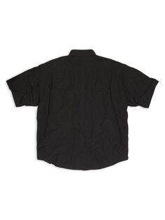 Рубашка с коротким рукавом License большого размера Balenciaga, черный