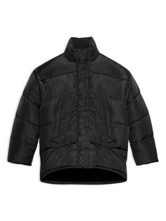 Новая куртка-пуховик C-образной формы Balenciaga, черный
