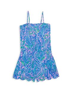 Мини-комбинезон Jace для маленьких девочек и девочек Lilly Pulitzer Kids, сиреневый