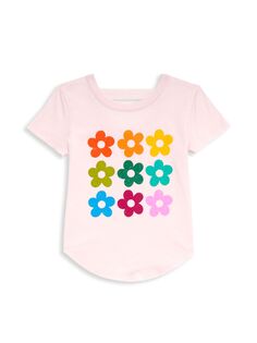 Винтажная футболка из джерси Little Girl&apos;s Flower Chaser