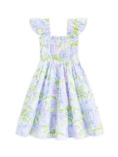 Платье Ellie Nap для новорожденных и маленьких девочек Hill House Home, зеленый