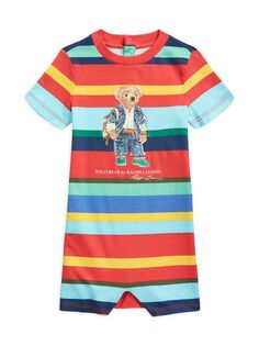 Комбинезон Polo Bear в полоску для малышей для мальчиков Polo Ralph Lauren