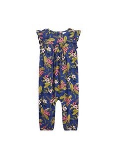 Комбинезон с оборками и тропическим цветочным принтом для девочки для малышки Polo Ralph Lauren