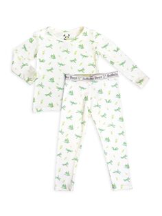 Пижамный комплект с принтом стрекозы для малышей и малышей Bellabu Bear, разноцветный