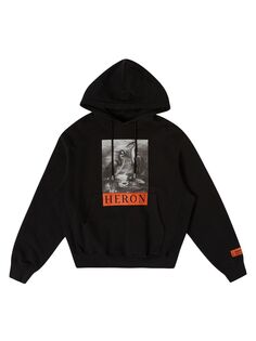 Худи с логотипом Heron Heron Preston, черный