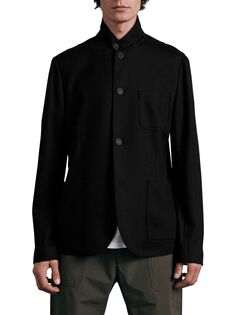 ICONS Армейская куртка из японской шерсти rag &amp; bone, черный