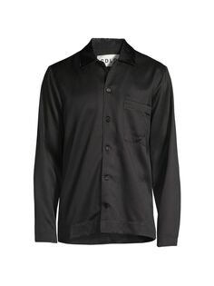Домашняя атласная рубашка CDLP, черный