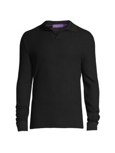 Рубашка поло с воротником Ralph Lauren Purple Label, черный