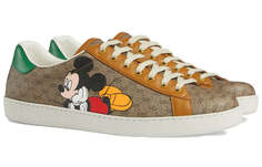 Кроссовки GUCCI Disney x Gucci Ace Low Mickey Mouse, коричневый/бежевый