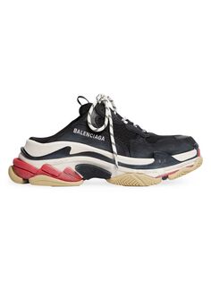 Туфли Triple S без задника Balenciaga, черный