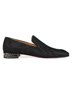 Мокасины с шипами Dandyrocks Christian Louboutin, черный