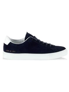 Замшевые низкие кеды Common Projects, синий