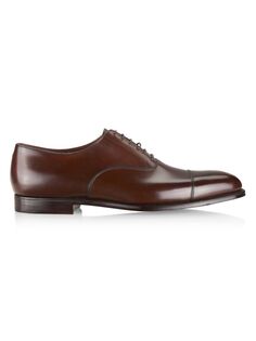 Кожаные оксфорды ручной работы Lonsdale Crockett &amp; Jones, коричневый