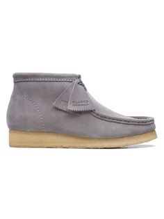 Замшевые ботинки Clarks Originals Wallabee Clarks, серый