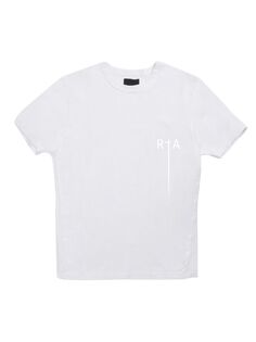 Хлопковая футболка со светоотражающим логотипом Pablo RTA, белый
