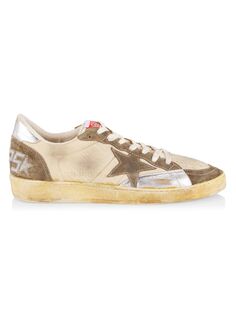 Кроссовки на шнуровке Ball Star Golden Goose, бежевый