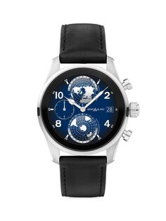 Умные часы Summit 3 из титана, резины и кожи Montblanc, черный