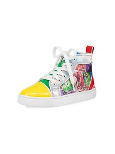 Высокие кроссовки Little Girl&apos;s &amp; Girl&apos;s Funnytopi Christian Louboutin, разноцветный