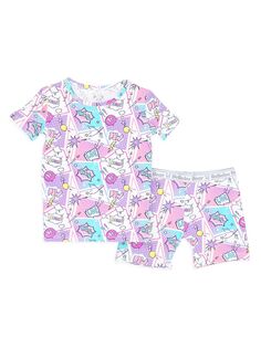 Пижамные шорты с принтом комиксов для маленьких девочек, маленьких девочек Bellabu Bear