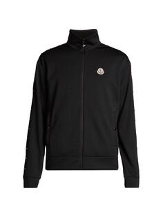 Свитер-кардиган на молнии Moncler, черный