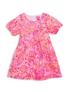 Мини-платье Knoxlie для маленьких девочек и девочек Lilly Pulitzer Kids, розовый