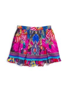 Мини-юбка с оборками для маленьких девочек и девочек CAMILLA, разноцветный