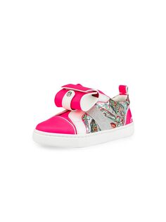 Кроссовки Little Girl&apos;s &amp; Girl&apos;s Funnytolastico Sip-On Christian Louboutin, розовый