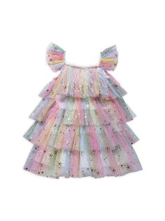 Многослойное платье из тюля для девочки Petite Hailey, розовый