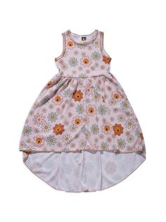Платье хай-лоу с принтом Daisy Smiley для маленьких девочек Petite Hailey
