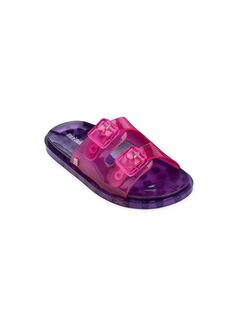 Желеобразные сандалии без шнуровки для маленьких девочек и девочек Mini Melissa, розовый