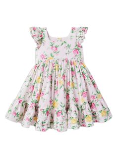 Платье с цветочным принтом для маленьких девочек, маленьких девочек и девочек Janie and Jack, розовый