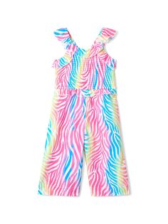 Комбинезон Rainbow Zebra для маленьких девочек Hatley, белый