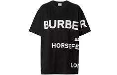 Футболка Burberry SS21 Horseferry Logo с коротким рукавом, черный