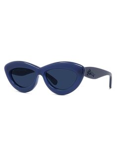 Солнцезащитные очки «кошачий глаз» 54 мм Loewe, синий