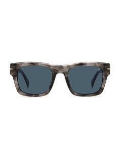 Квадратные солнцезащитные очки 51 мм David Beckham, серый